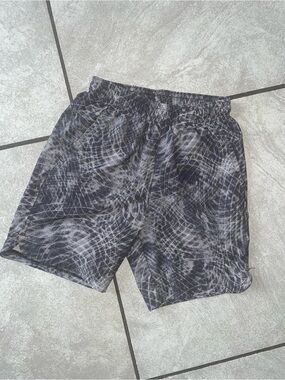 all in motion Black and Gray Patterned Kids Shorts